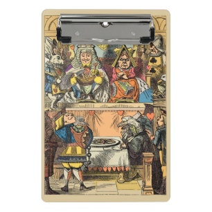 Alice Trial of the Knave of Hearts Vintage  Mini Clipboard