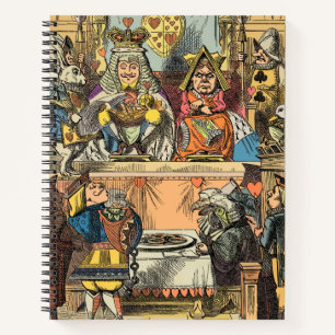 Alice Trial of the Knave of Hearts Vintage  Notebook