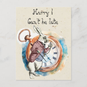 Alice - White Rabbit 1865 Postcard