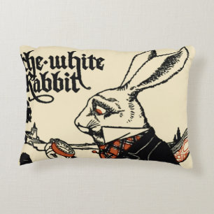 Alice White Rabbit Classic Wonderland Accent Pillow