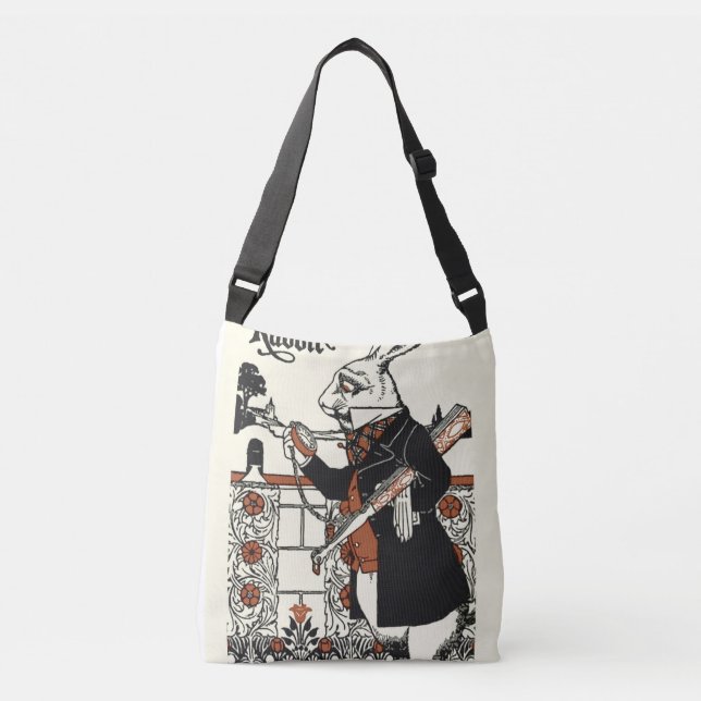 Alice White Rabbit Classic Wonderland  Crossbody Bag (Front)