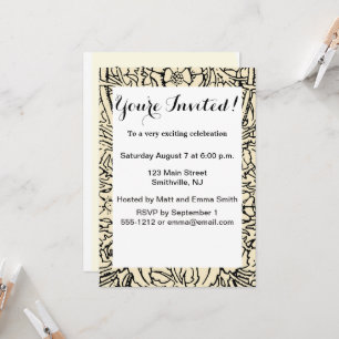 Alice White Rabbit Classic Wonderland Invitation