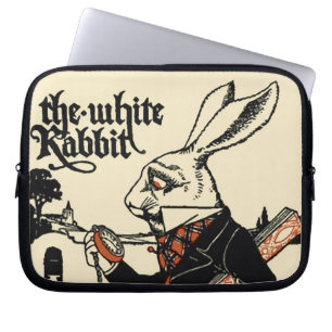 Alice White Rabbit Classic Wonderland Laptop Sleeve
