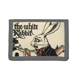 Alice White Rabbit Classic Wonderland  Trifold Wallet