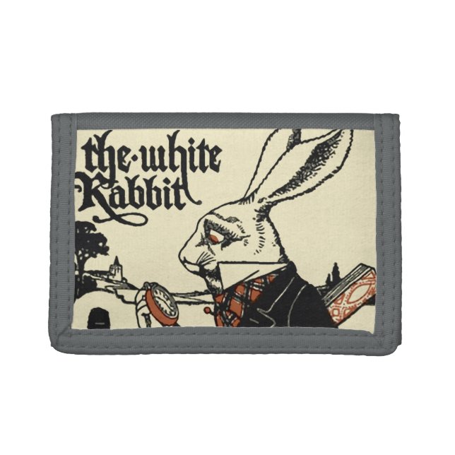 Alice White Rabbit Classic Wonderland  Trifold Wallet (Front)