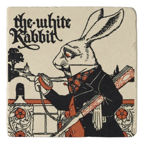 Alice White Rabbit Classic Wonderland  Trivet
