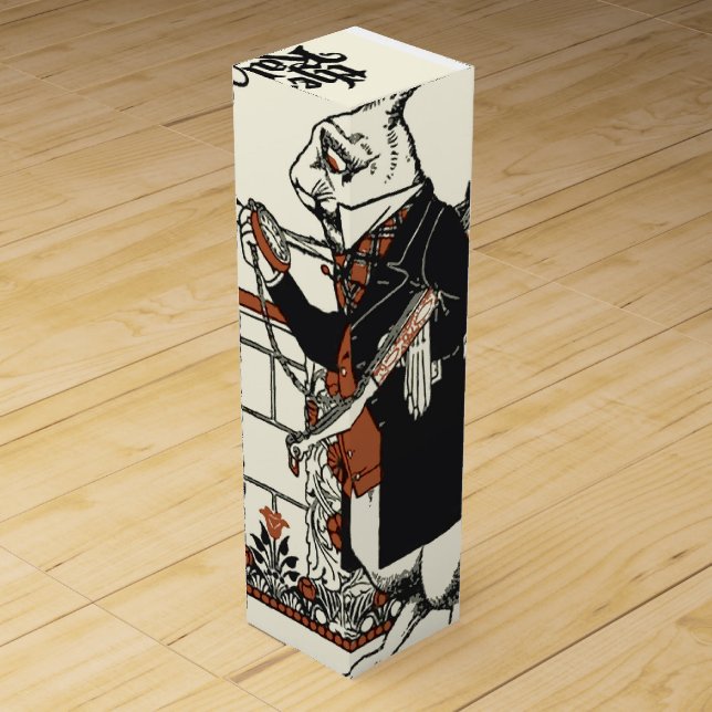 Alice White Rabbit Classic Wonderland  Wine Box (Front)