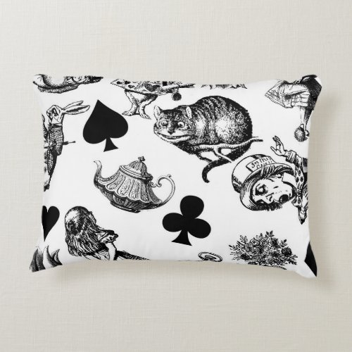Alice White Rabbit Wonderland Classic Accent Pillow