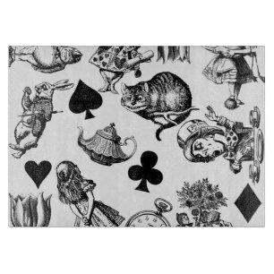 Alice White Rabbit Wonderland Classic Cutting Board