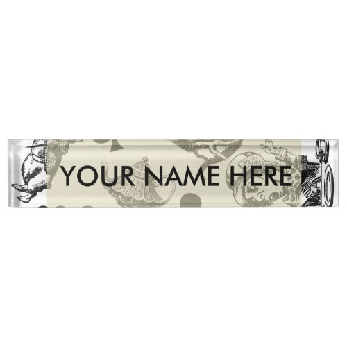 Alice White Rabbit Wonderland Classic Desk Name Plate