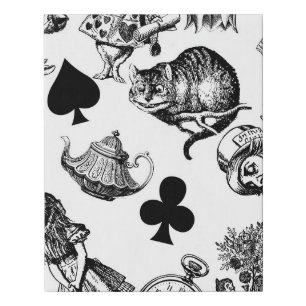 Alice White Rabbit Wonderland Classic Faux Canvas Print