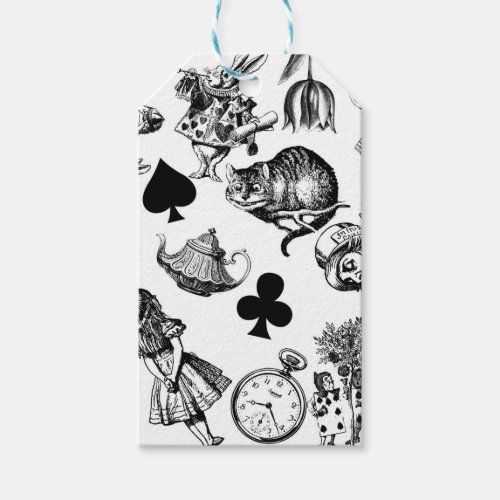 Alice White Rabbit Wonderland Classic Gift Tags