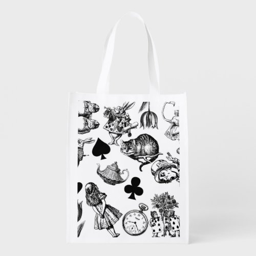 Alice White Rabbit Wonderland Classic Grocery Bag