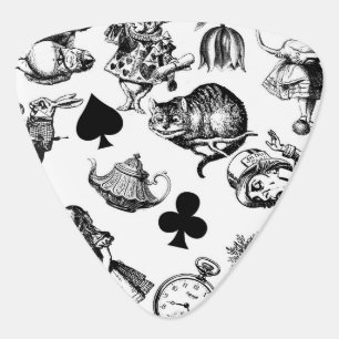 Alice White Rabbit Wonderland Classic Guitar Pick