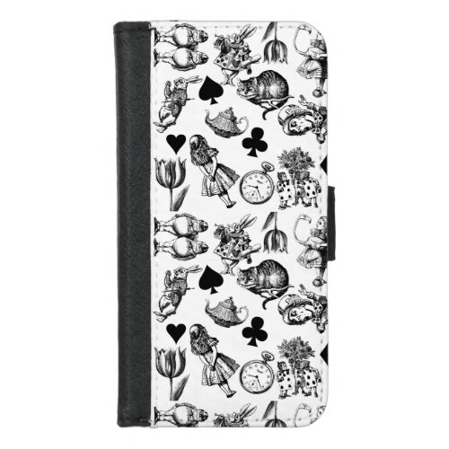 Alice White Rabbit Wonderland Classic iPhone 87 Wallet Case
