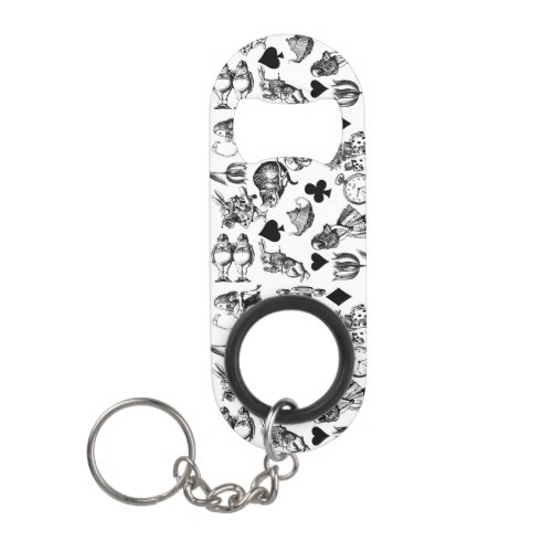 Alice White Rabbit Wonderland Classic Keychain Bottle Opener