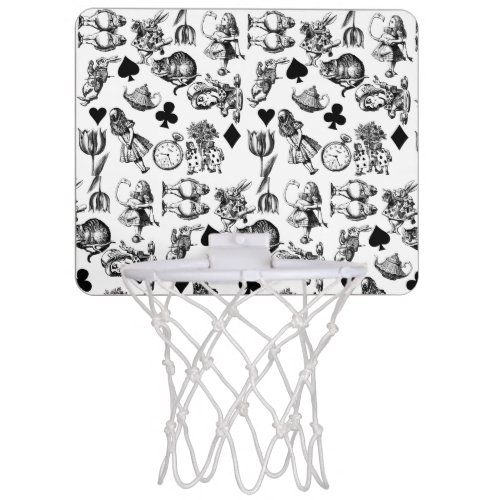 Alice White Rabbit Wonderland Classic Mini Basketball Hoop