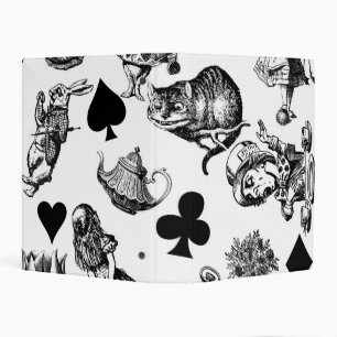 Alice White Rabbit Wonderland Classic Mini Binder