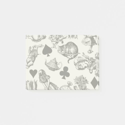 Alice White Rabbit Wonderland Classic Post_it Notes