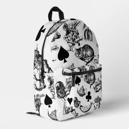 Alice White Rabbit Wonderland Classic Printed Backpack