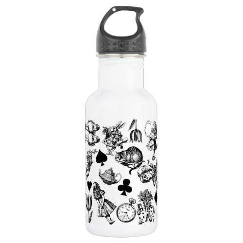 Alice White Rabbit Wonderland Classic Stainless Steel Water Bottle