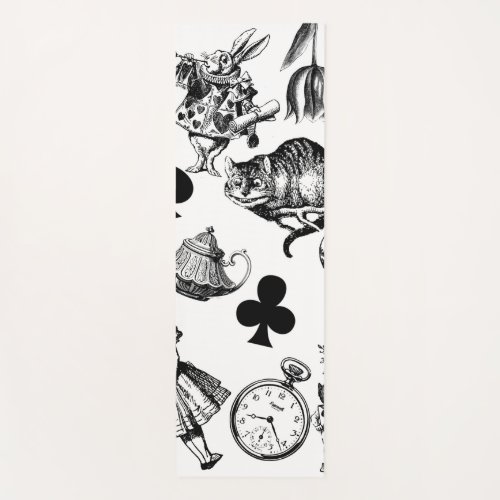 Alice White Rabbit Wonderland Classic Yoga Mat