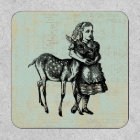 Alice with Fawn Alice in Wonderland Art