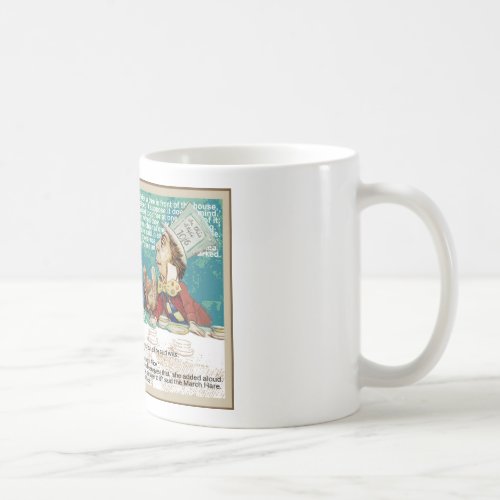 Alice with Mad Hatter and March Hare Coffee Mug