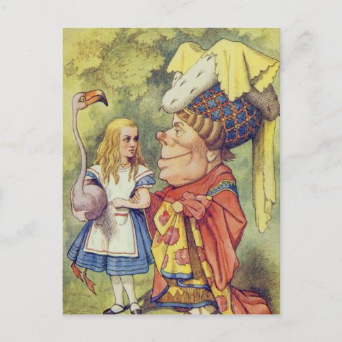 Alice with the Duchess Postcard