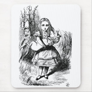Alice with the Pig Mouse Pad