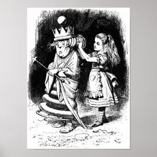 Alice with the White Queen Poster