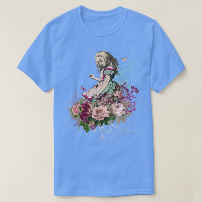 Alice Wonderland Alice Bouquet  T-Shirt (Design Front)