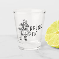 Alice Wonderland Drink Me shot glass