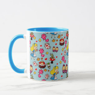 Alice Wonderland Mad Hatter Cat Doodle Art by Leah Mug