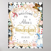 Alice in Onederland, 1st birthday welcome sign