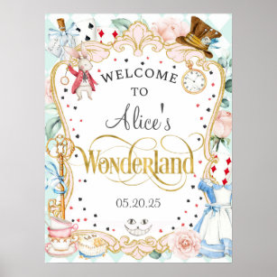 Off With Her Gifts Sign Alice in Wonderland Party Sign Decor