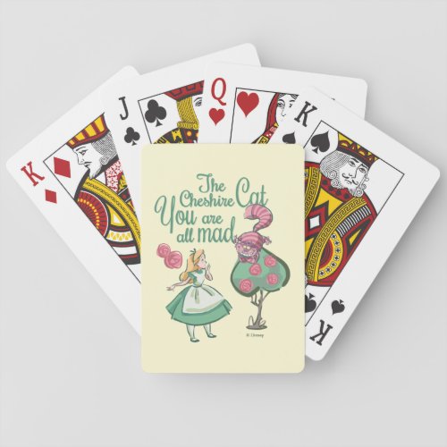 Alice  You Are All Mad Poker Cards
