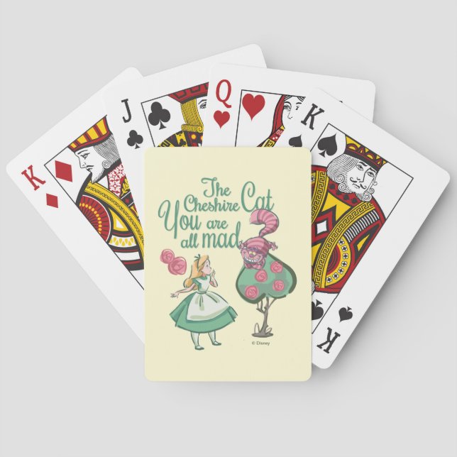 Alice | You Are All Mad Poker Cards (Back)