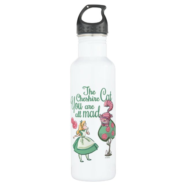 Alice | You Are All Mad Water Bottle (Front)