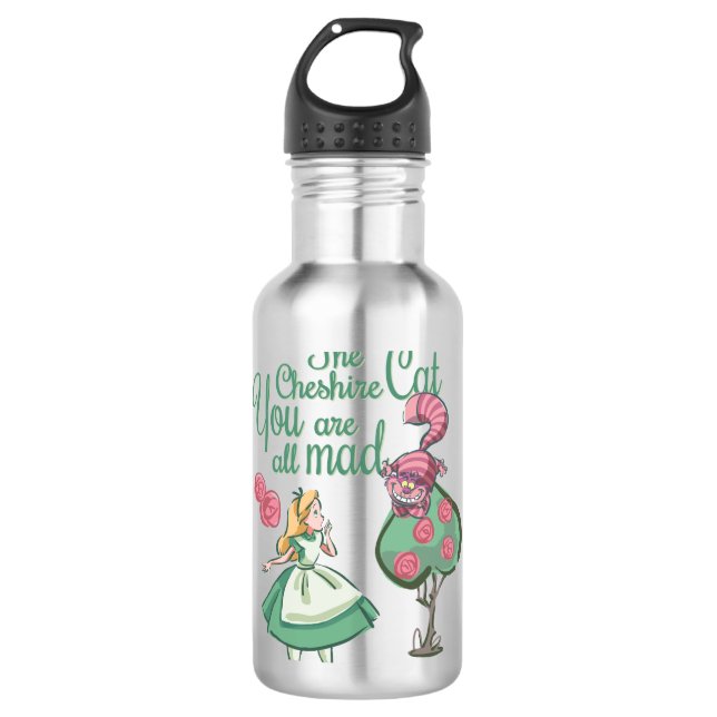 Alice | You Are All Mad Water Bottle (Front)