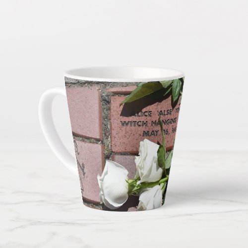 Alice Young Memorial Brick with White Roses Mug