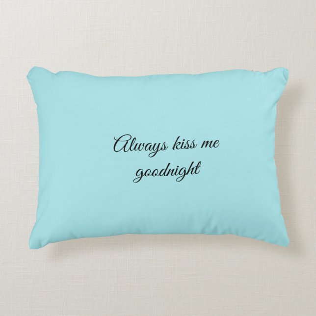 AliceBlue Solid Color Throw Pillow (Front)