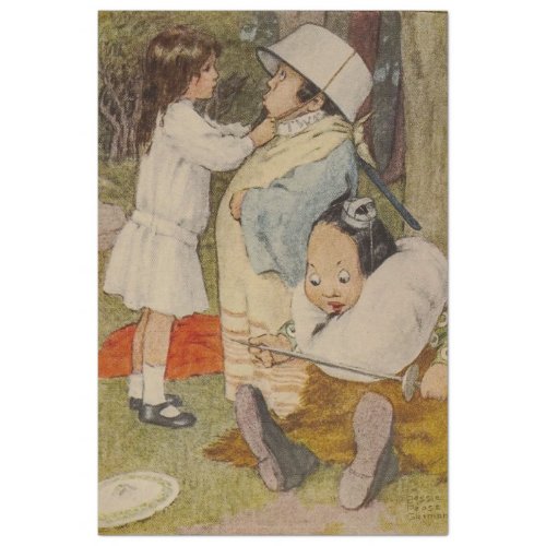 Alices Adventures in Wonderland a Helmet Vintage  Tissue Paper