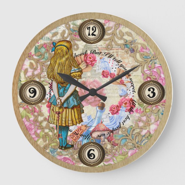 Alices Adventures In Wonderland Clock (Front)