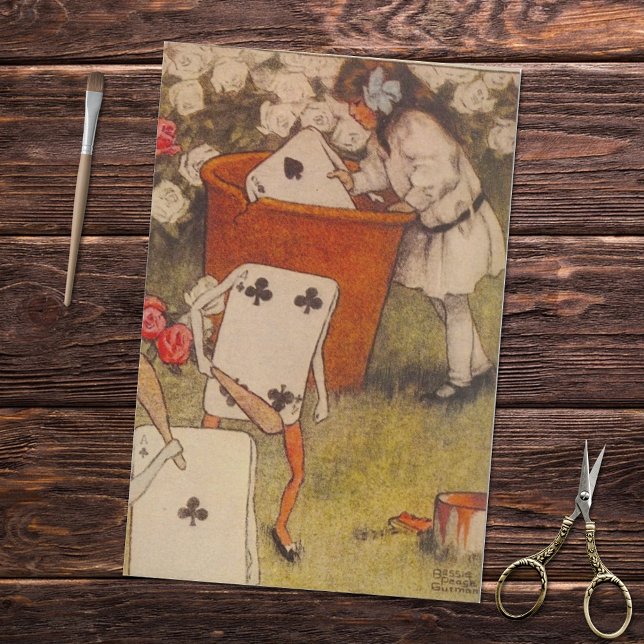 Alice's Adventures in Wonderland Club Cards Tissue Paper (Creator Uploaded)