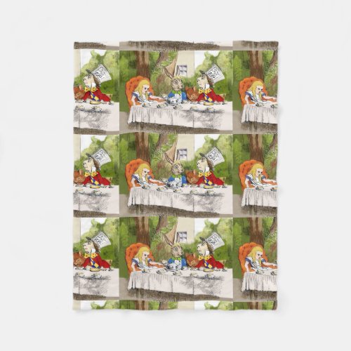 Alices Adventures in Wonderland Fleece Blanket