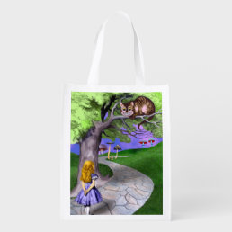 Alice&#39;s Adventures in Wonderland Grocery Bag