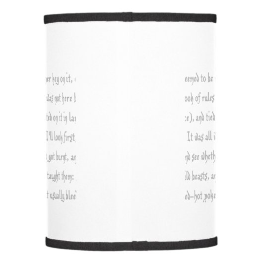 Alice's Adventures in Wonderland Lamp Shade (Back)