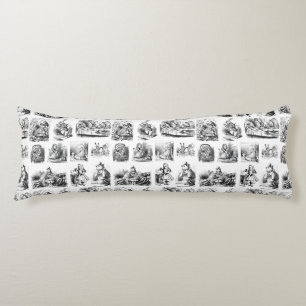 Alice's Adventures in Wonderland pattern Body Pillow