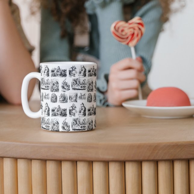 Alice's Adventures in Wonderland Pattern Coffee Mug (Creator Uploaded)